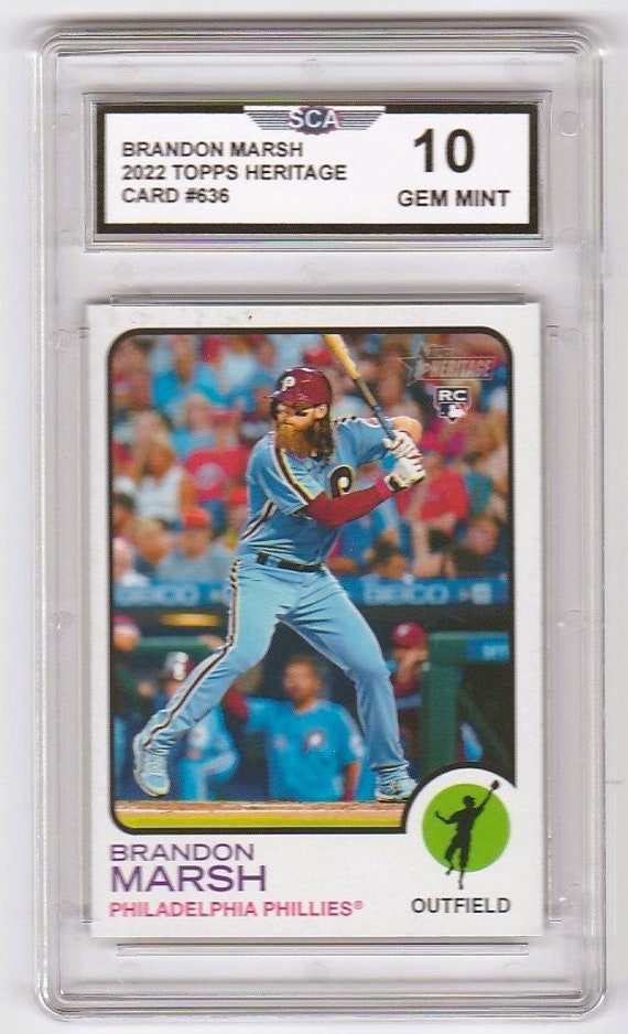 BRANDON MARSH 2022 TOPPS Heritage Rookie Card Philadelphia