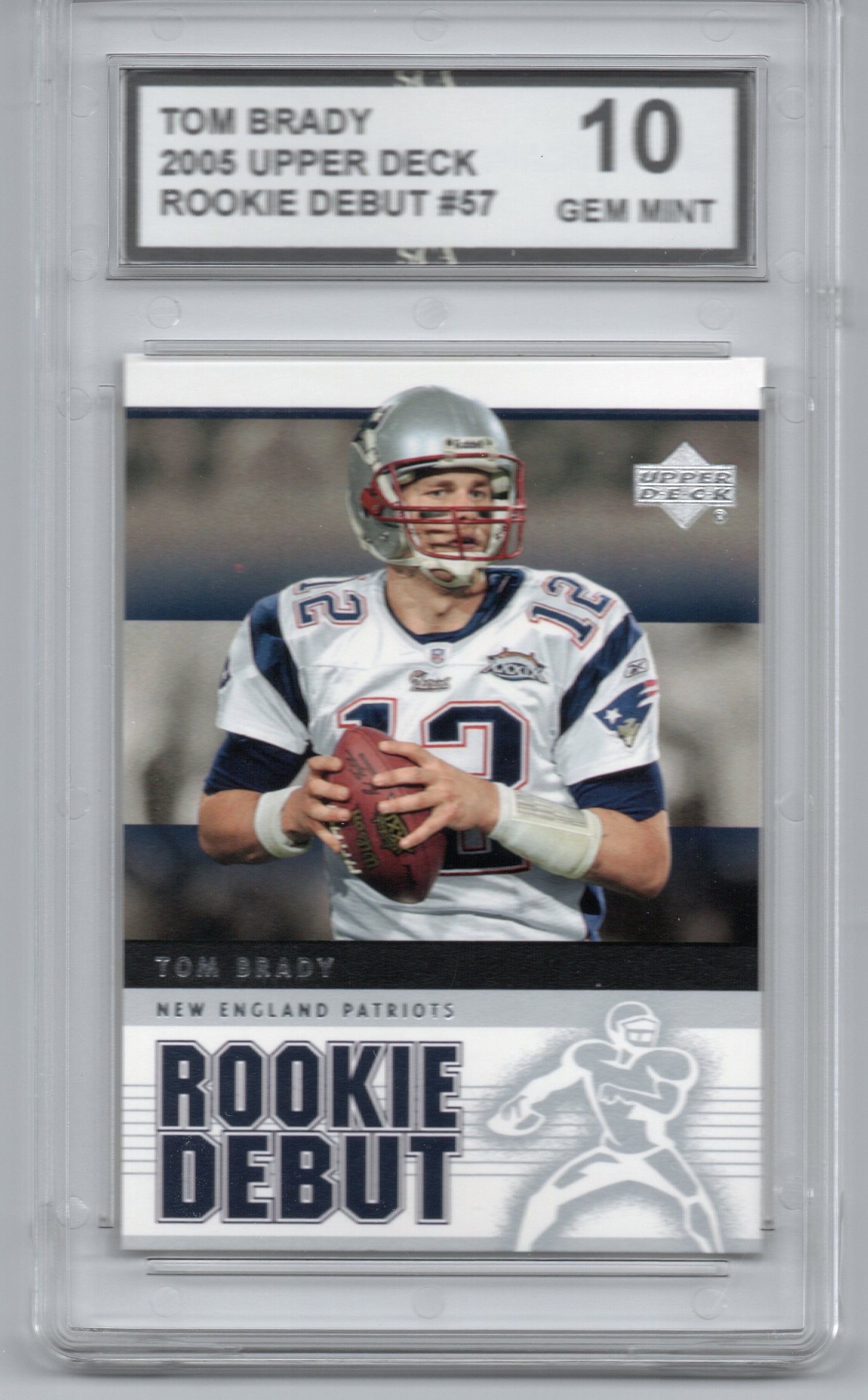 TOM BRADY 2005 upper deck rookie debut football card Etsy