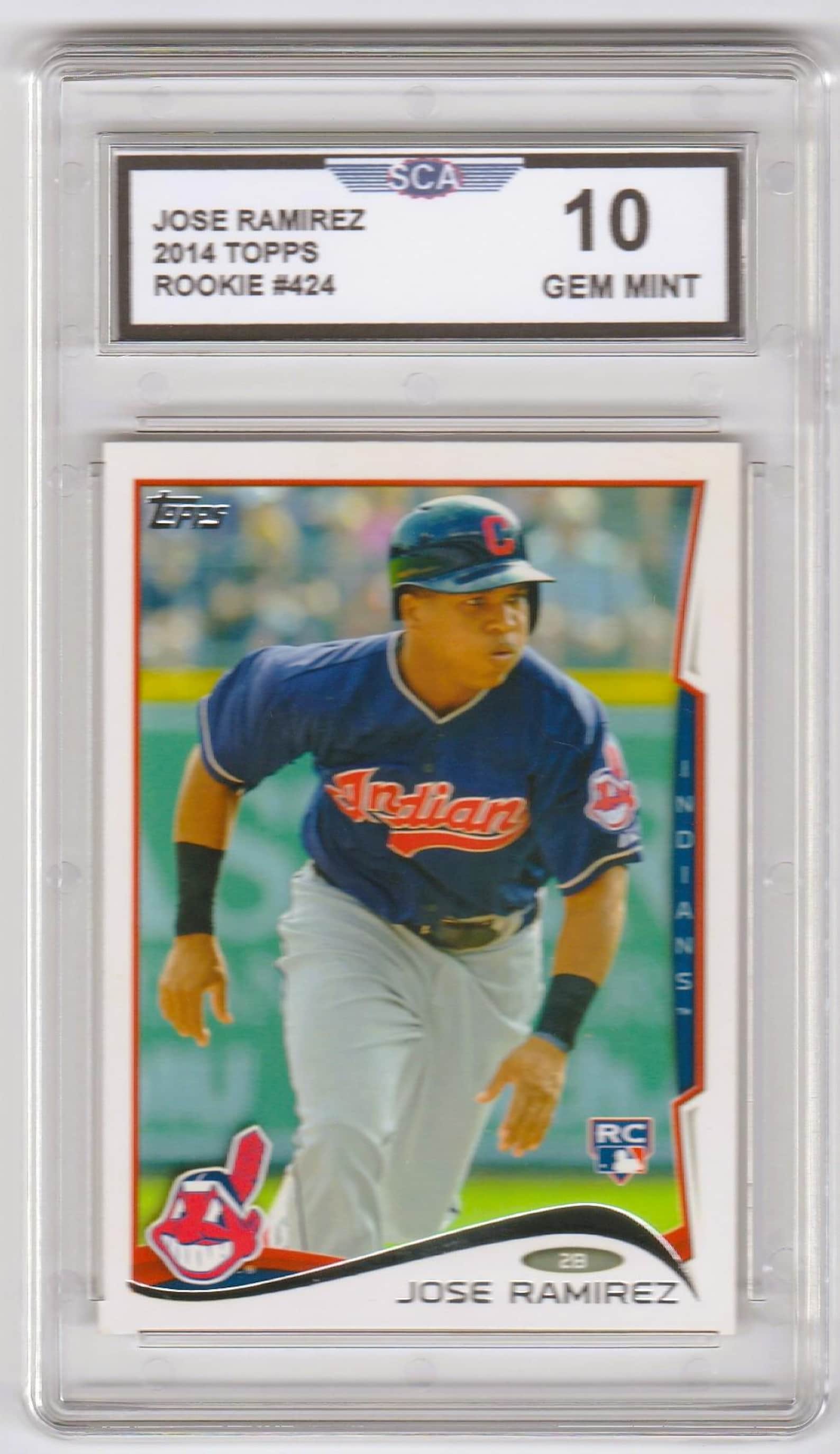 Jose Ramirez Rookie Card JOSE RAMIREZ 2014 TOPPS Rookie Card Cleveland Guardians First Baseman ...