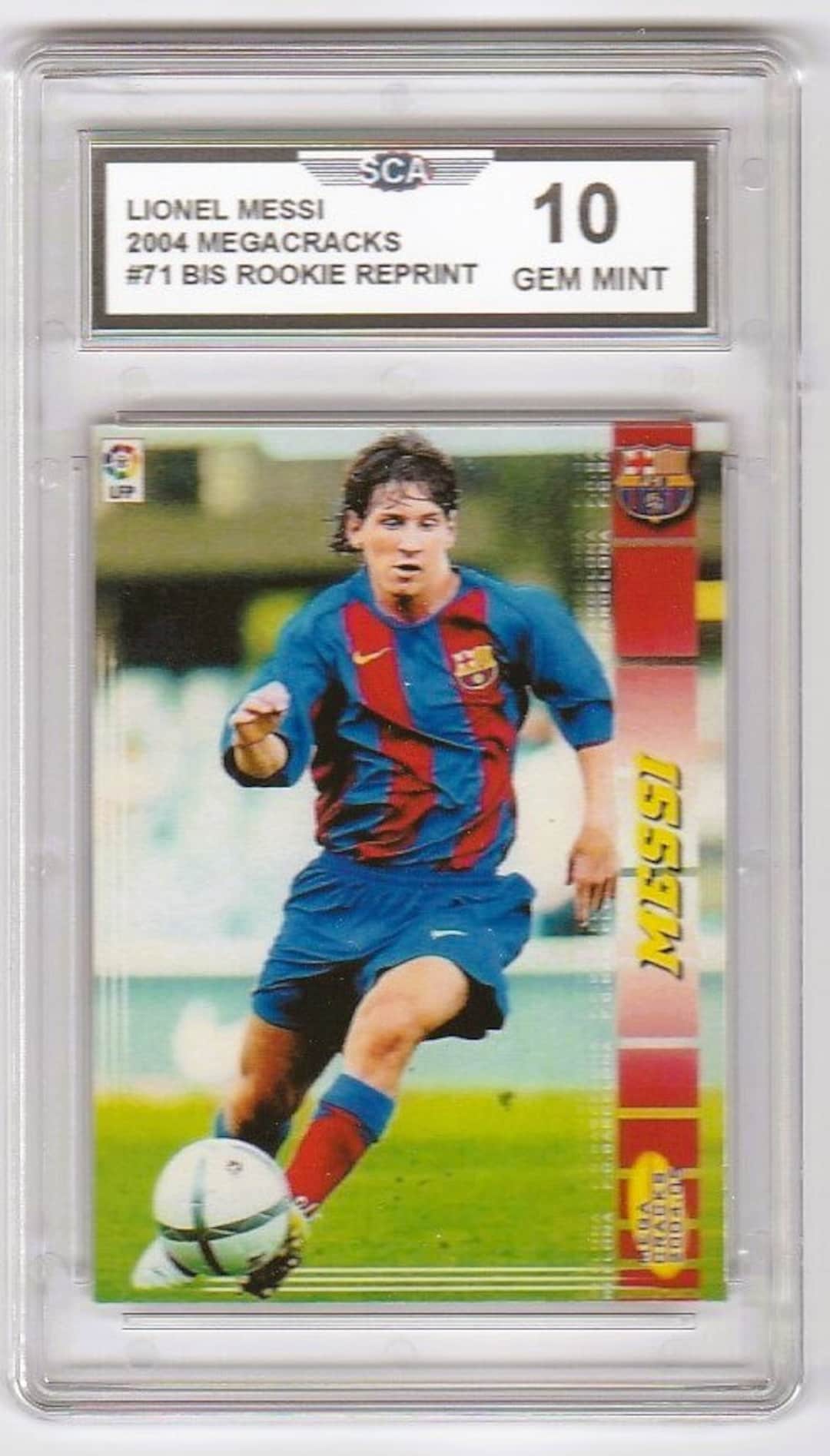 Reprint LIONEL MESSI 2004 MEGACRACKS #71 Bis Rookie Reprint Reprint LIONEL MESSI 2004 MEGACRACKS #71 Bis Rookie Reprint