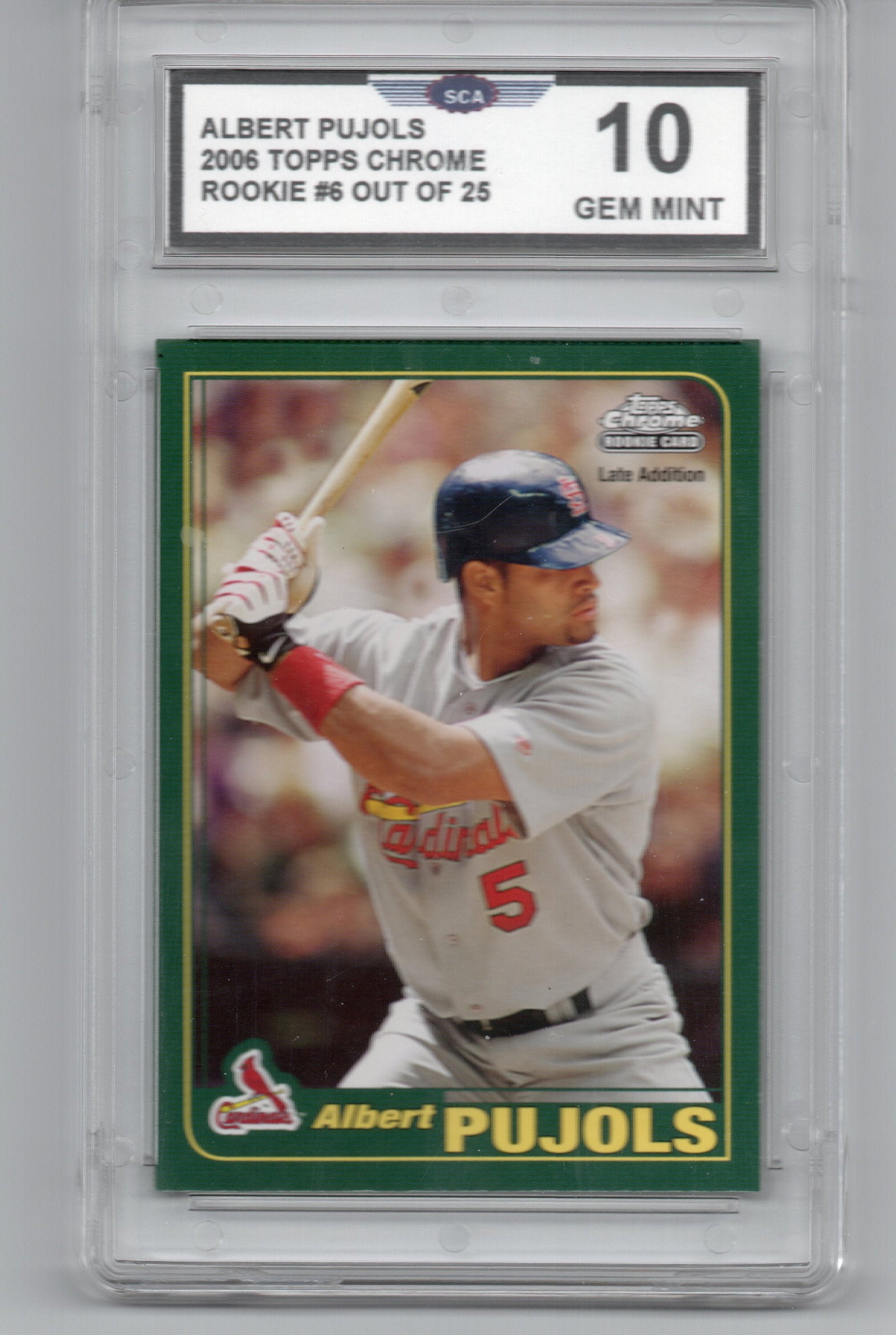 その他  Pujols RC topps ALBERT PUJOLS 2006 TOPPS Rookie of the Week Card - Etsy