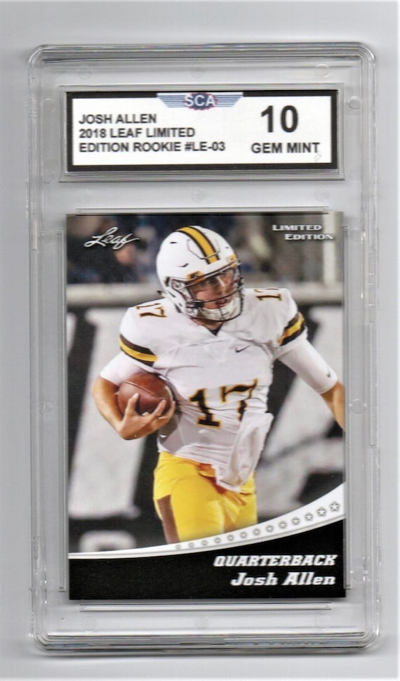 josh allen graded rookie card Amazon.com: PSA 10 JOSH ALLEN ROOKIE LEAF HYPE GRADED PSA GEM MINT 10 BILLS  HOT QUARTERBACK SUPERSTAR LOW POPULATION ON THIS CARD : Collectibles & Fine  Art