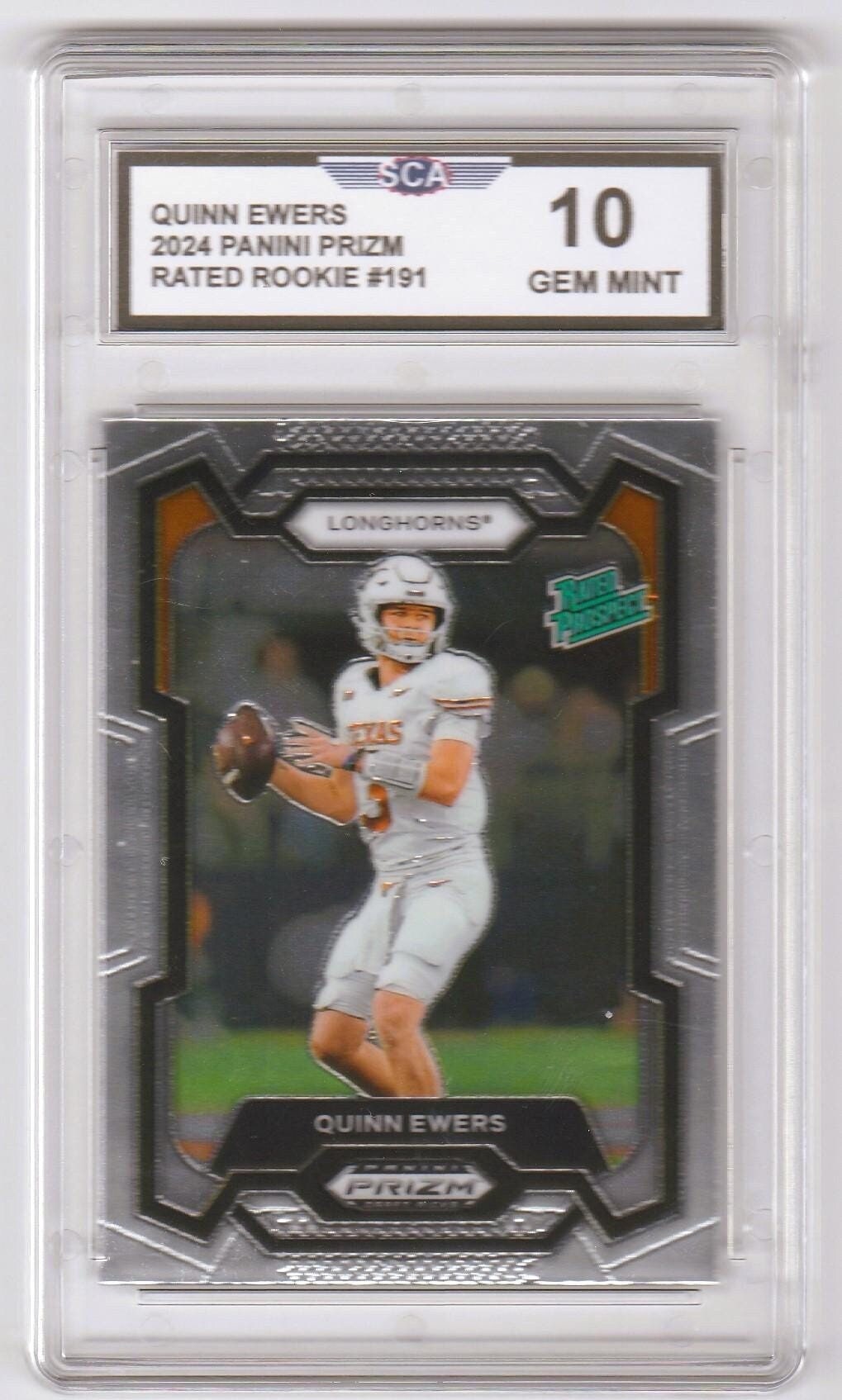 QUINN EWERS 2024 PANINI Prizm Rated Rookie Card Texas Longhorns