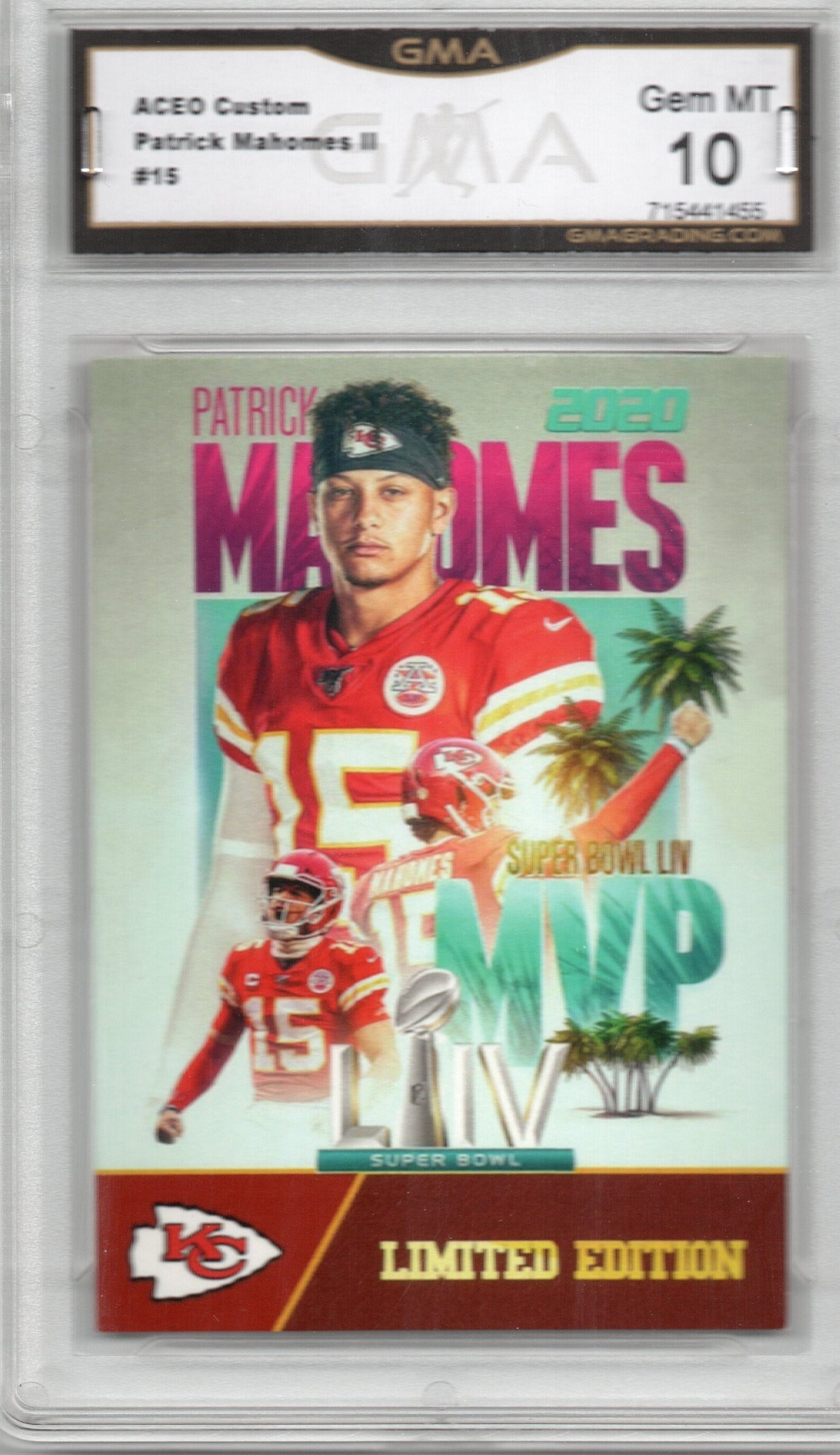 Pat Mahomes aceo mvp rookie card Etsy