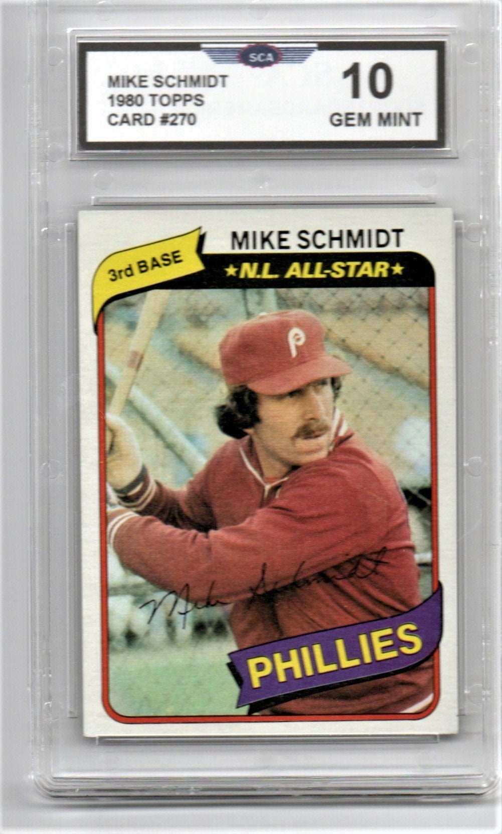 MIKE SCHMIDT 1980 topps baseball card philadelphia phillies
