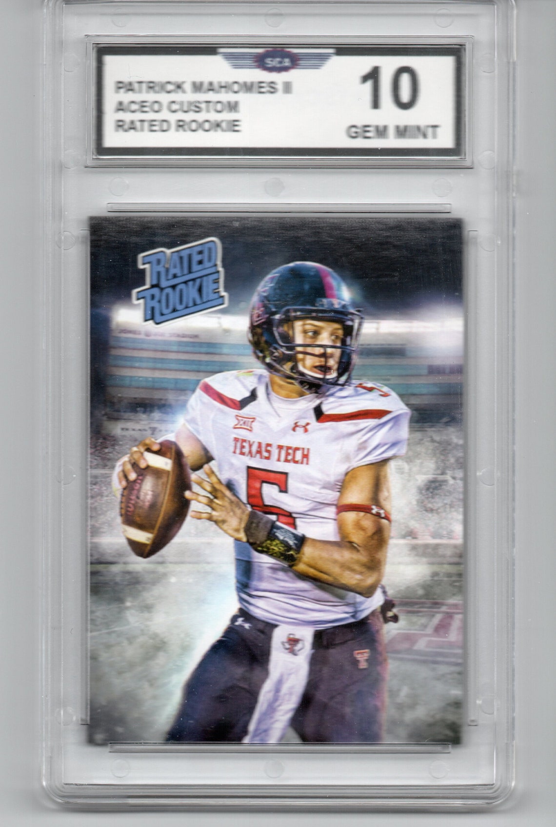 Patrick Mahomes Aceo Custom Rated Rookie Card Etsy