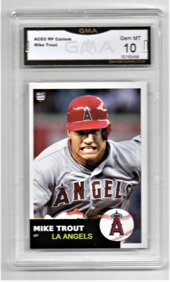 MIKE TROUT ACEO Rp Custom La Angels Rookie Card 