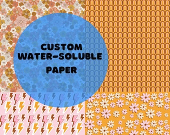 Custom water soluble paper for polymer clay | personalised image transfer | clay transfer paper