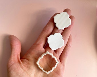 Shape cutter | moroccan clay cutter | medallion polymer clay earrings cutter | earring mould | clay jewellery | clay tools | FULL MOROC.MED