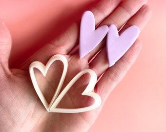 Herz Ausstechform: Handgemachte Ohrring Form, DIY Schmuck