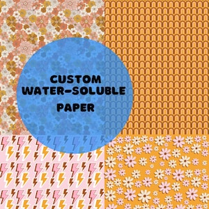 Custom water soluble paper | image transfer | custom logo | polymer clay jewellery supplies | personalised magic paper