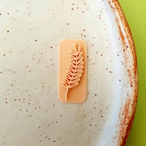 Fern clay embosser stamp | Polymer clay stamps | Tropical stamps | botanical texture | nature embossing | supplies tools | FERN STAMP