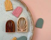 Polymer clay shape cutter embossing cutters stamp earring cutters Polymer clay supplies DIY tools handmade jewellery STAINED GLASS