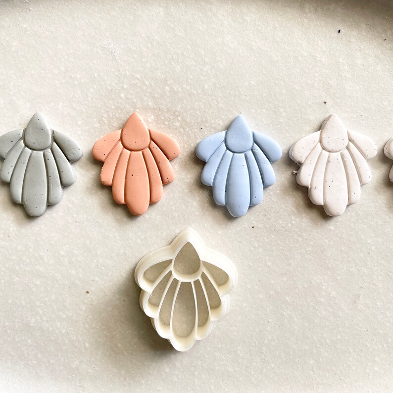 Embossing Polymer Clay Shape Cutter Flower Art Deco Cutter Etsy