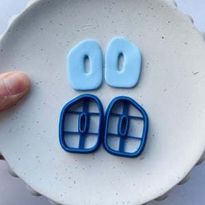 Ton Ausstecher | abstrakte Form Ausstecher Set für Polymer Clay und Keramik Ohrringe und Schmuck | Ton Werkzeuge und Zubehör | Donut Ausstechform