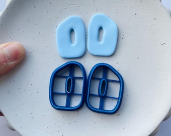 Clay cutter | abstract shape cutters set for polymer clay and ceramics earrings and jewelry | clay tools and supplies | donut clay cutter