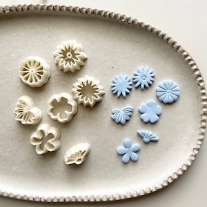 Fimo Form Ausstecher | kleine Blüten Ausstechförmchen | Tonform | Keramikbedarf | diy sculpey Schmuck | GARTEN MINI