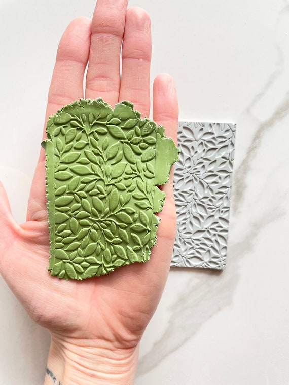 Botanical Polymer Clay Texture Sheet Texture Mat for Polymer Clay