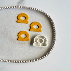 Polymer Clay Ausstecher | abstrakter hohler einfacher Ausstecher | Ausstechform | 3d gedruckte PLA Form | DIY Keramik Ohrring Form | BÜGELN