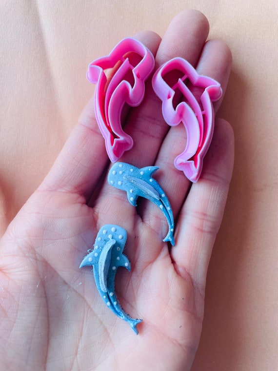 Whale Shark Clay Cutter Set: Polymer Clay Earring Mold, 40mm - Etsy