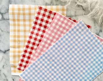 Water soluble transfer paper for polymer clay | gingham image transfer | summer transfer paper design | transfer paper | 5 colours