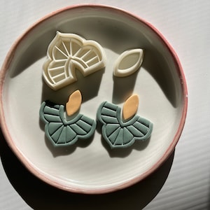 Polymer clay shape cutter | moroccan dome earring cut out set | ceramic tool | cookie cutter | contemporary clay jewellery tools| GRANADA