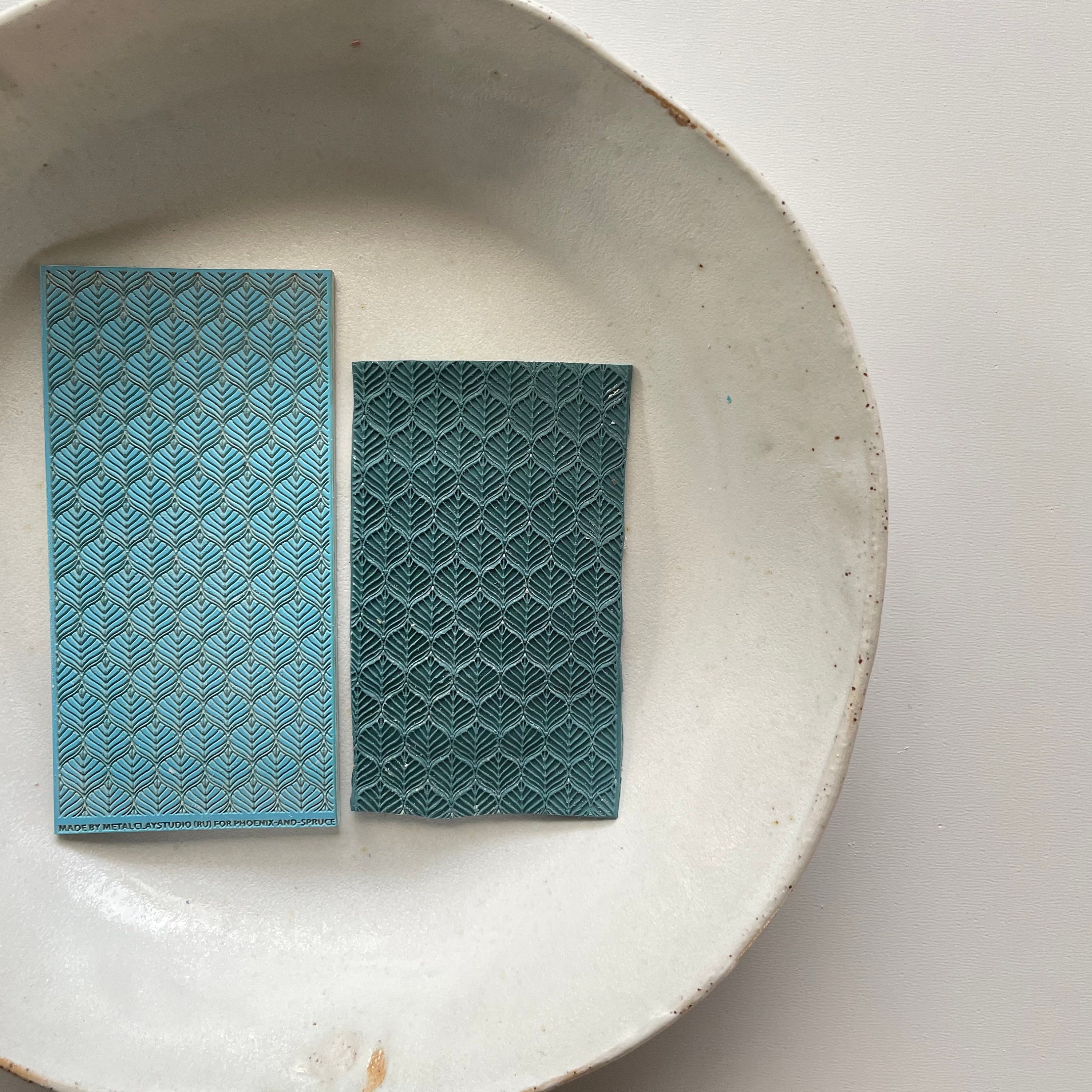 Polymer Clay Texture Mat Art Deco Rubber Texture Sheet Etsy