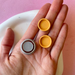 Round bezel shape cutter for polymer clay earrings
