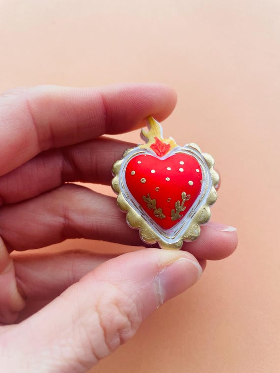 Puocaon Valentines Polymer Clay Cutters - Skull Moth & Heart Shape Cutters For Jewelry Making