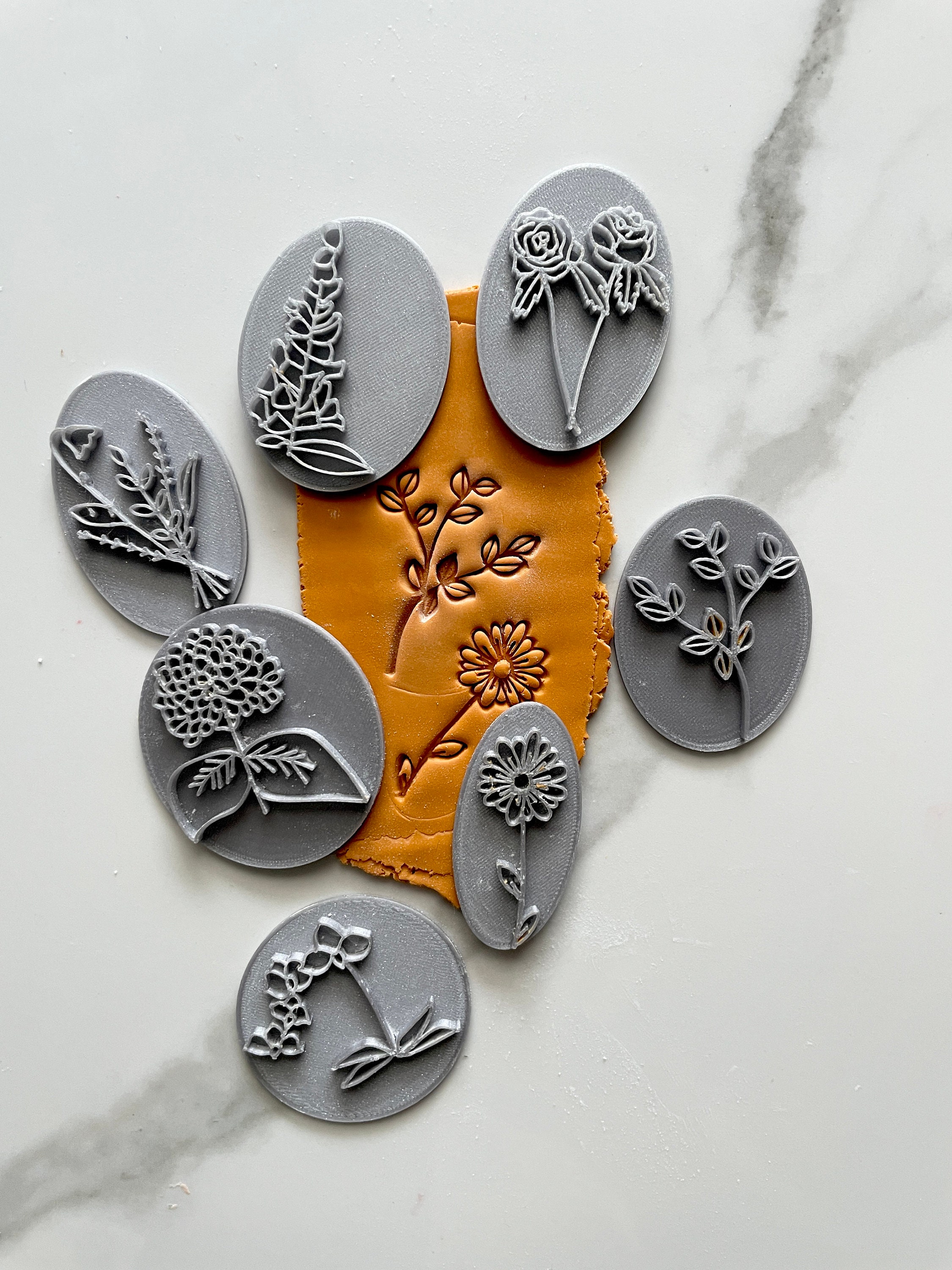 Spring Flower Polymer Clay Stamps – RoseauxClayCo
