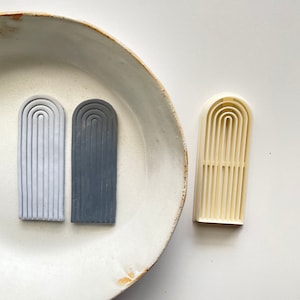 Art Deco Barrette Shape Cutter | Polymer Clay, air dry clay and ceramic hairclip mold | large shape cutter