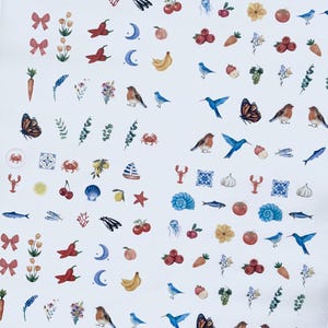 Wateroplosbaar transferpapier met bijpassende kleivorm | beeldoverdracht polymeerklei | bedels van imitatiekeramiek | 2 maten | pak van 4 A6-vellen