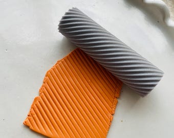 Texture roller for polymer clay | lines roller | clay texture⎥Polymer Clay Tools⎥Hand Roller⎥Clay Texture Tool | rolling pin