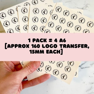 CUSTOM WATER SOLUBLE LOGO TRANSFERS