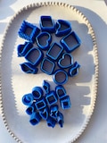 Clay cutter | extra tall shape cutters for polymer clay faux ceramics earrings and charms | clay jewelry tools and supplies | 12 designs product logo