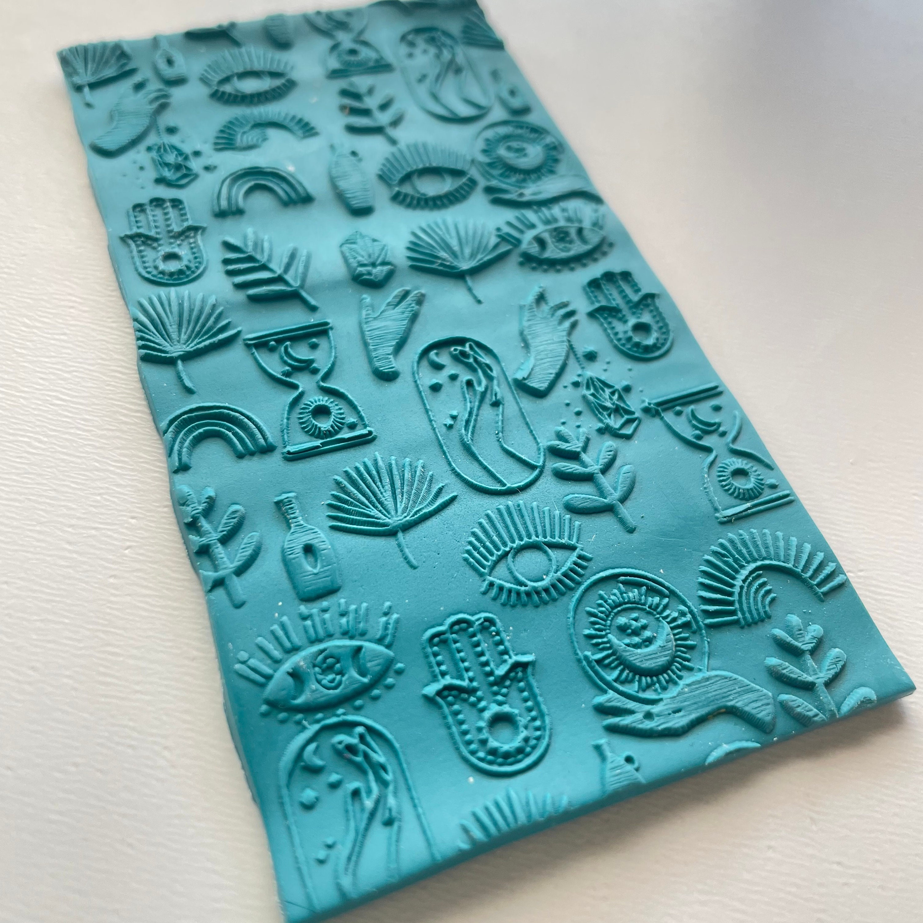 Polymer Clay Texture Mat Boho Texture Sheet Metalclay Etsy Finland