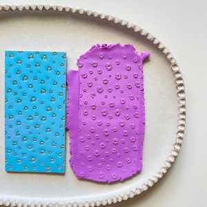 Polymer Clay Texturmatte | Eindruck Bogen Gänseblümchen Blumen botanisches Gänseblümchen | Keramikohrringe aus Keramik | KLEINE GÄNSEBLÜMCHEN