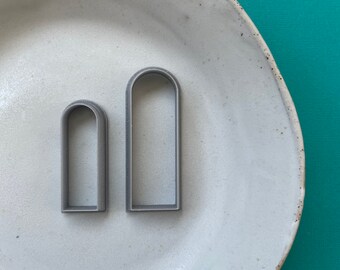 Arch window shape cutter for polymer clay | long skinny tall arch sharp earring mold | clay supplies and tools | SHARPY LONG WINDOW