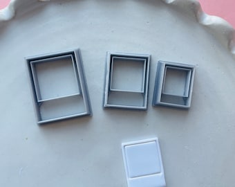 Polaroid clay cutter | photo shape cutter for polymer clay earrings| clay earrings | metal clay | pottery tools | clay stamp | air-dry clay