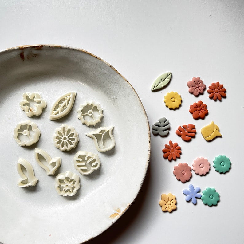 Polymer Clay Shape Cutter Flower Clay Cutters Bundle Etsy UK