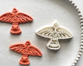 Vogel Polymer Clay Form Cutter | scandi boho Prägung Art Deco Ohrring Ausstecher | Keramik-Ton-Werkzeuge Lieferungen | 3D gedruckt | ZAUBERER