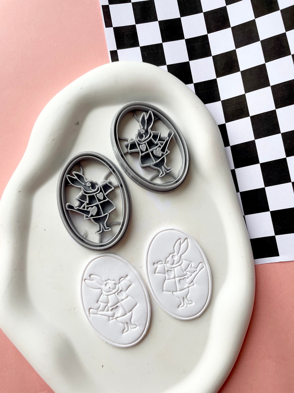 White Rabbit Clay Cutter | Bunny Shape Cutter for Polymer Clay | Alice ...