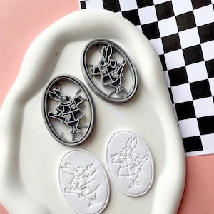White Rabbit Clay Cutter | Bunny Shape Cutter for Polymer Clay | Alice ...