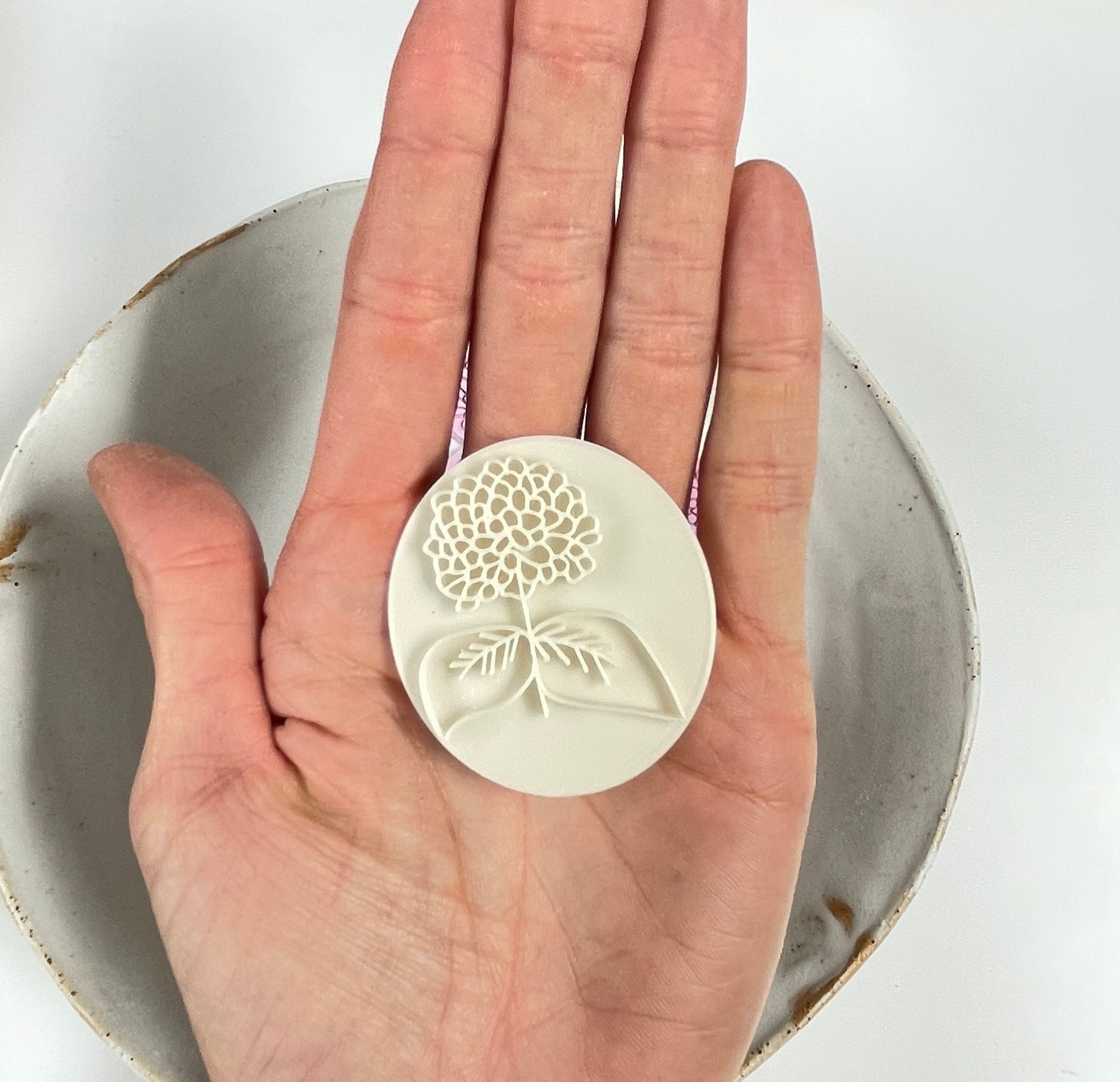 ポリマー粘土スタンプ | 花のスタンプ | 粘土エンボススタンプ