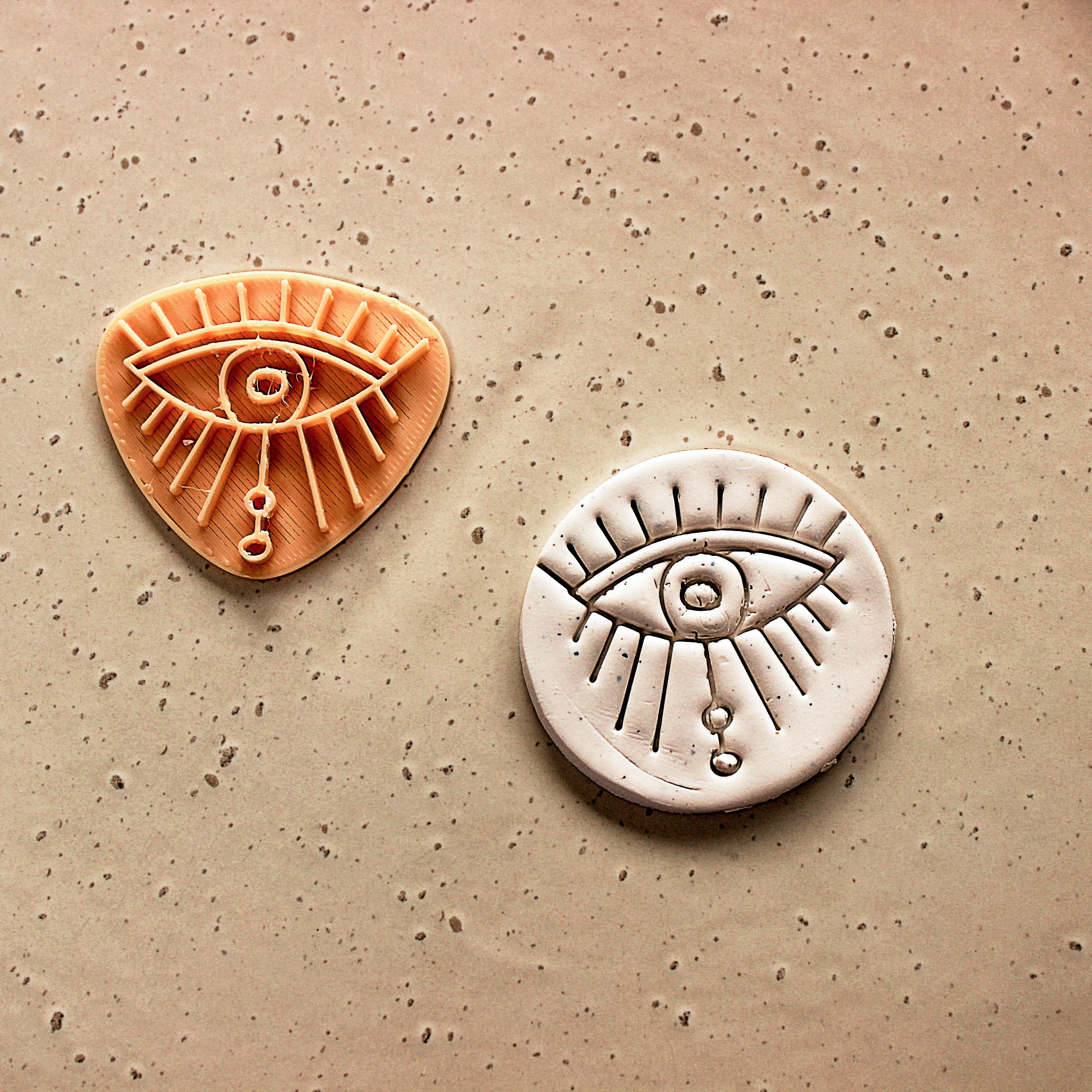 Boho Clay Embossing Stamps Polymer Clay Stamps celestial Etsy