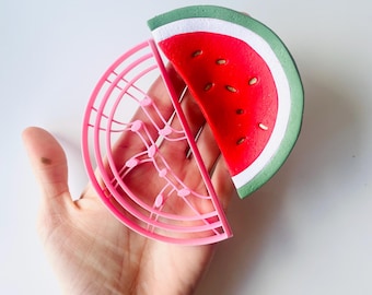 Watermelon Clay Cutter: Polymer Clay large Mold for Trinket Dish, Ornament