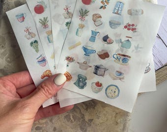Water soluble transfer paper for polymer clay | cottagecore image transfer | cozy home charms | polymer clay transfer paper