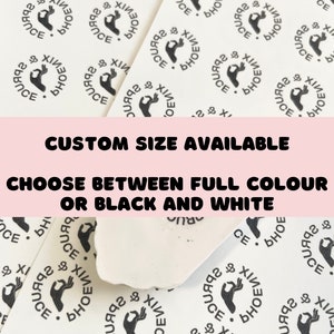 CUSTOM WATER SOLUBLE LOGO TRANSFERS