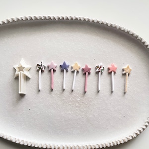 Polymer clay shape cutter | magic wand star scepter mold | earring shape mould | airdry clay ceramic pottery DIY supplies | MAGIC WAND
