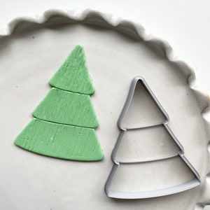 Christmas tree large clay cutter | trinket dish shape cutter for polymer clay | tree ornament cutter | clay tools | clay mould